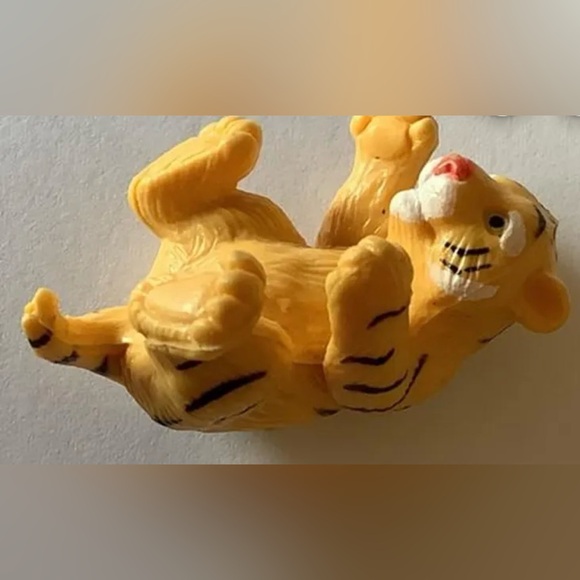 1994 MEG M.E.G. Jungle Tiger in my Pocket Family COMPLETE 4 Cubs Mom Toy Figure - Picture 2 of 6